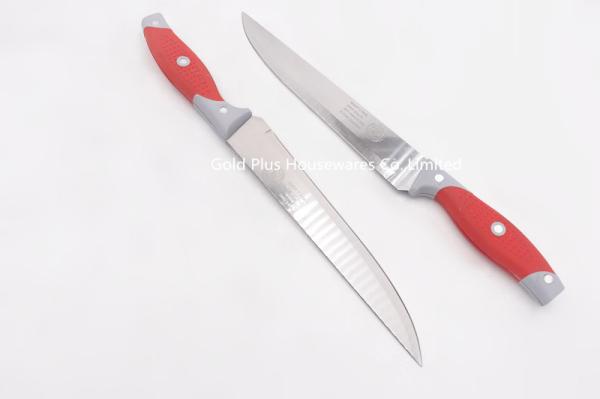 Hot selling kitchen BBQ knife stainless steel bread knife custom logo handmade