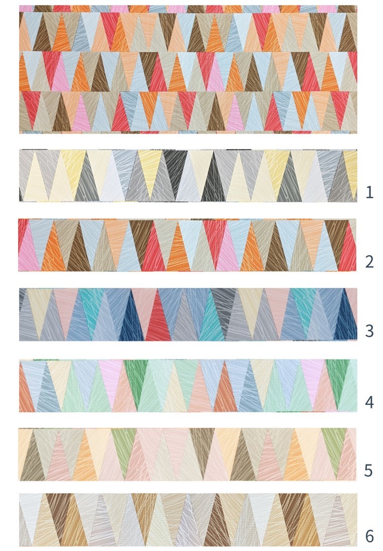 0.8mm Colorful Geometric Design PVC Leather For Handbag Packing Box Phone Case Decoration Usage