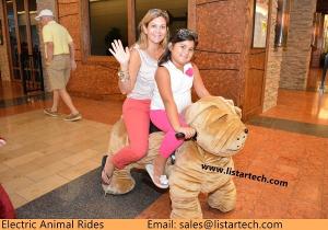 Wholesale Newest Vendors Animal Mall Rides, the Mall on a Furry Animal Scooter for Sale from china suppliers