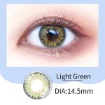 Color Lenses Mystic Green Dailies Contacts Yearly Wearing Pale Green Contact