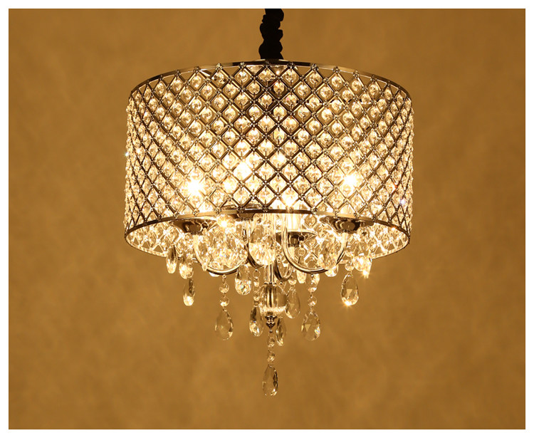 Modern Chandelier Ceiling Lighting with Crystal Lampshade Lighting Dining room Kitchen Hanging Lamp (WH-MI-77)