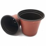 Tobacco Ecofriendly 90mm Dia Seedling Plastic Flower Pots 66mm High