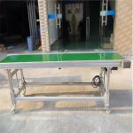 Industrial Equipment Food Grade Conveyor , Inclined Cleated Belt Conveyor