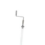 White metal material tubular hospital bed hand crank steel under bed