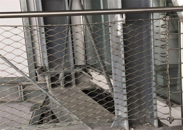 7*7 7*19 Balcony Stainless Steel AISI304 Wire Rope Netting For Safety Fence
