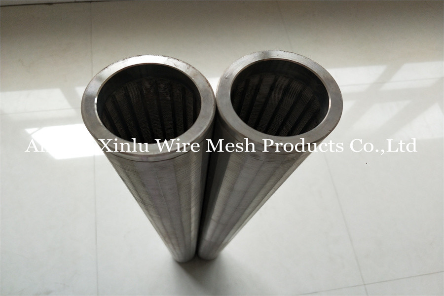 304L/316 Wedge Wire Spiral Continuous Slot Well Screen Tube Full Welding Technology