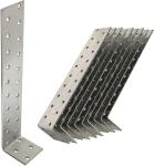 Galvanised L Steel Angle Timber Anchor Brackets 40 X 200 X 40 Wood Joining