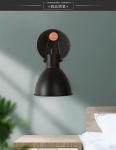 Industrial Retro Black Lampshade plug in wall light (WH-VR-15)