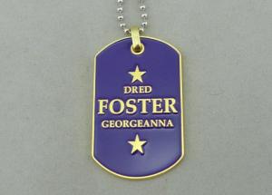 Wholesale Die Casting Personalised Dog Tags , Zinc Alloy Material , Gold Plating from china suppliers