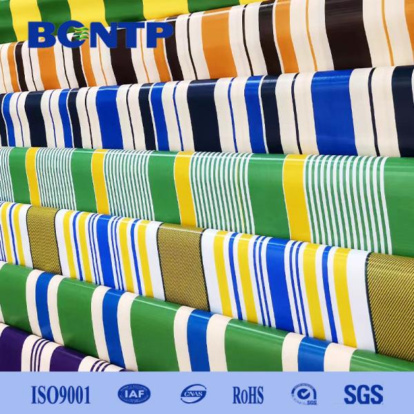 pvc outdoor striped tarpaulin Waterproof anti-uv high sthengh fireproof