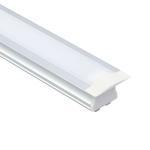 U Shape Furniture LED Light Aluminum Channel , Silver Aluminum Recessed LED