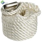 Boat 3 Strand Anchor Rope Nylon Dock Lines Twisted Mooring Rope