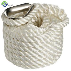 Wholesale 32mm 3 Strand Nylon Rope Twisted Marine Three Strand Dock Lines from china suppliers