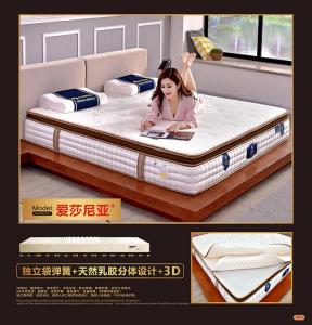 Wholesale Customized Bonnell Spring Mattress / Luxury Pillow Top Mattress Hotel Furniture from china suppliers