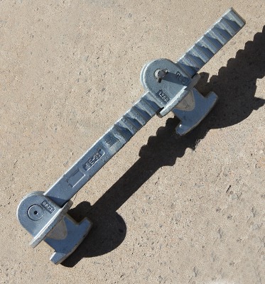M.B.L Tension 500KN Container Bridge Fitting Container Lashing Parts Adjustable 260mm 380mm