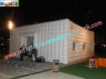 White Cube Inflatable Party Tent , Inflatable Buildings For Exhibition