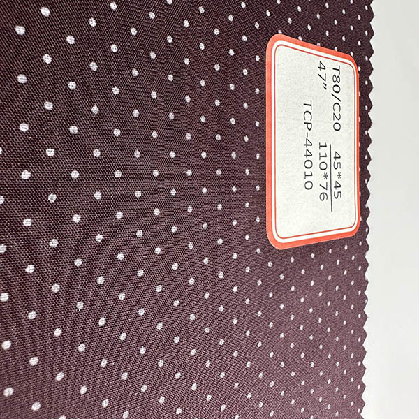 45s Plain Woven Fabric TC 80/20 45X45 110X76 Poplin Printed Fabric Polyester Cotton