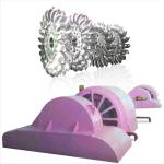 IP54 Protection Grade Pelton Turbine Generator Rated Current 100-1000A 85-95%