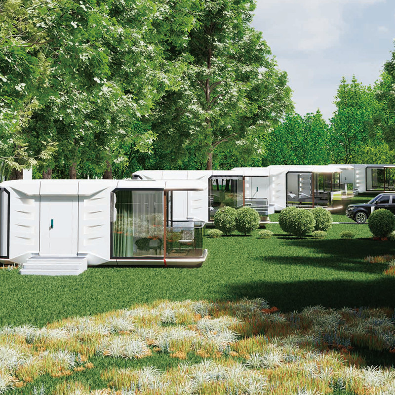 Smart Space Capsule House Prefabricated Office Pod Anti theft