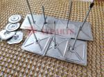 Zinc Finish Anticorrosion Metal Building Insulation Self Stick Pins For Glass