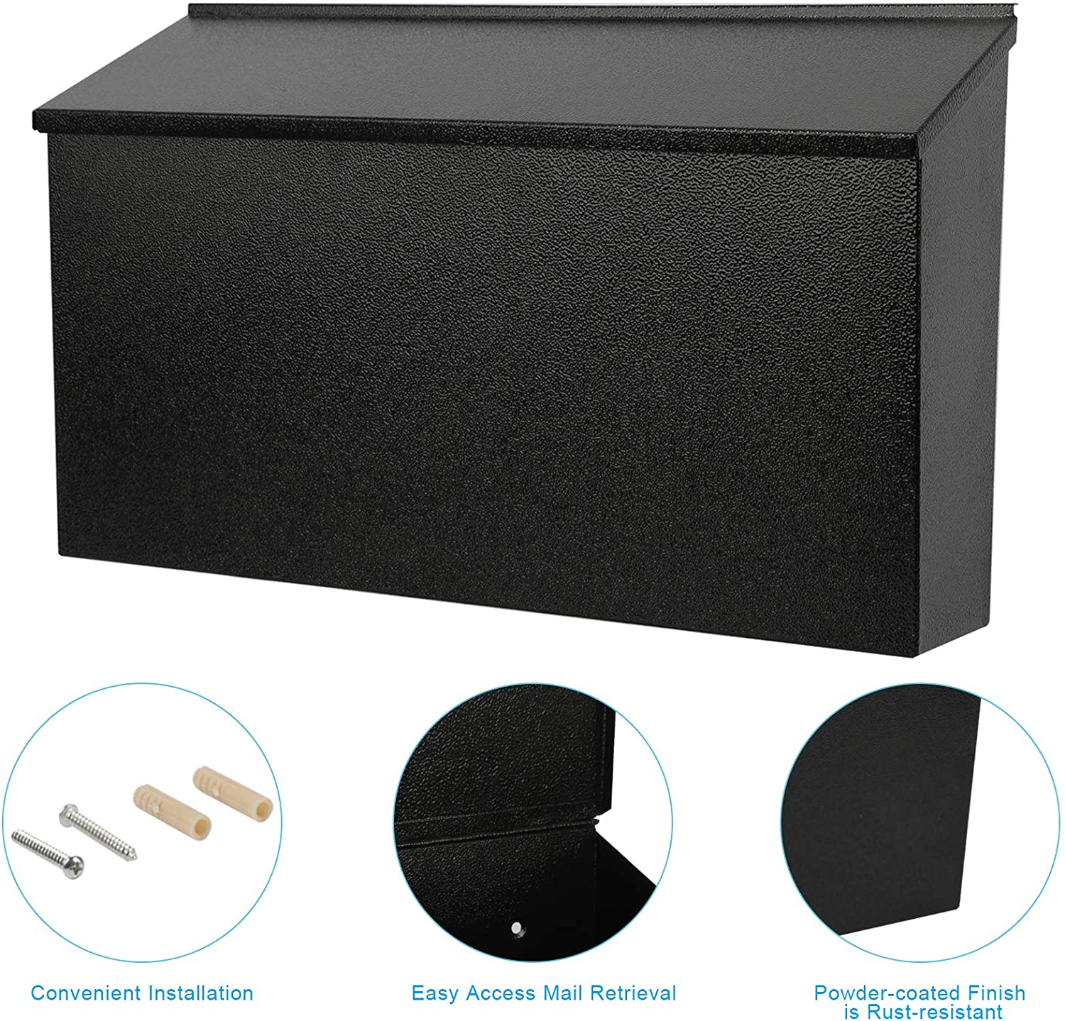 Stamping Punching Bending Process Modern Design Curbside Mailbox for Customized Needs