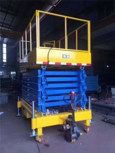 Wholesale High-strength Manganese Steel Structure Scissor Aerial Working Mobile Hydraulic Lifter from china suppliers