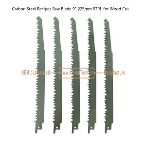 Wholesale Carbon Steel Recipes Saw Blade 9&quot; 225mm 5TPI for Wood Cut,Reciprocating from china suppliers