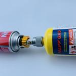 Outdoor Propane Small Tank Input Adapter for Yellow BBQ Camp Stove Burners