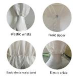 Anti-Splash CE En14126 Protective Microporous Nonwoven Disposable Hooded Zipper