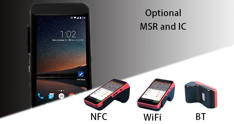 5.5 inch IPS Display Payment Terminal with Capacitive Screen and 1 Micro TF Port for Cat