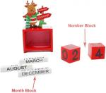 DIY Digital Calendar Wooden Christmas Tree Tabletop Decoration