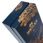 Gold Foil Gloss Lamination Wine Bottle Gift Box For Whiskey