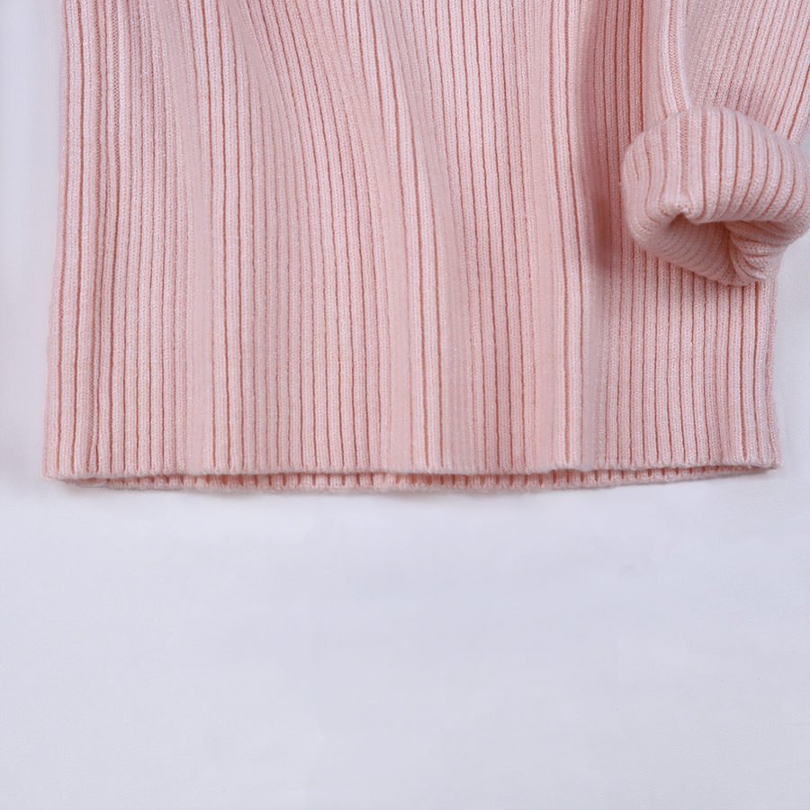 Autumn Winter Girls' Pullover Sweater Girls' Mock rib Collar Clothes Children's Kid Girl Sweater