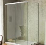 Nano Tempered Laminated Glass Door , Curved Shower Cubicle Door