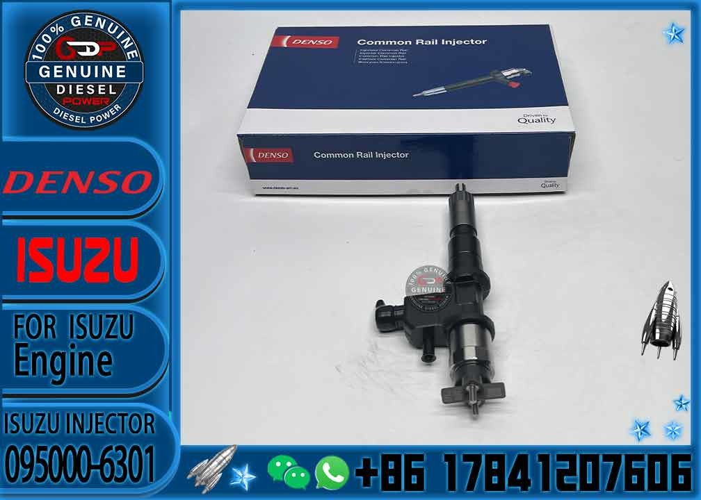Hot Sell Fuel Injector Common Rail Fuel Injector 095000-6301 0950006301 1-15300436-1