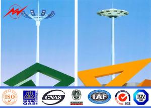 Wholesale Plaza 12 Lamps Circle 30M High Mast Light Pole , 14 m Square Light Poles from china suppliers