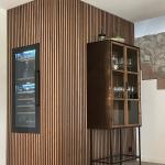 Wall Decorative Mdf Polyester Oak Slatted Wood Acoustic Veneer Panels For
