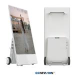 43 Inch Battery Powered Outdoor Digital Signage Movable Display Advertising
