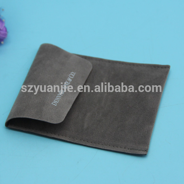 Custom Printed Velvet Snap Button Jewelry Envelope Pouches