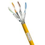 CAT7 SFTP 23AWG Yellow LSZH IEC60332-1 600MHz Ethernet Cable 1000FT