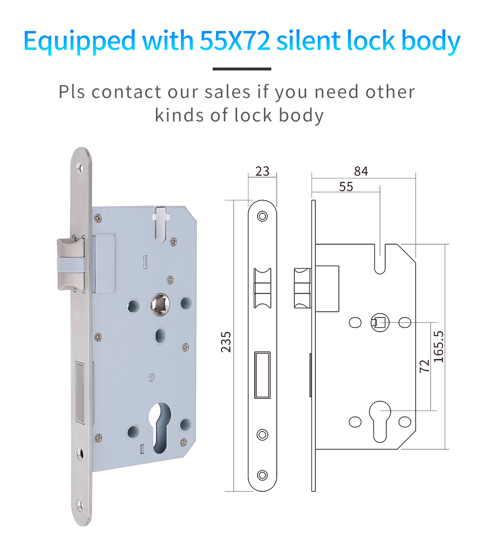 200 Fingerprint Intelligent Door Lock Tuya Bluetooth Deadbolt