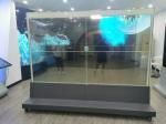 Transparent OLED Touch Screen Advertising Display Video Wall Freestanding 55inch