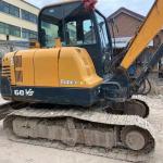 Used Mini Hyundai HX60 Crawl Excavator with 0.21m3 Bucket Capacity