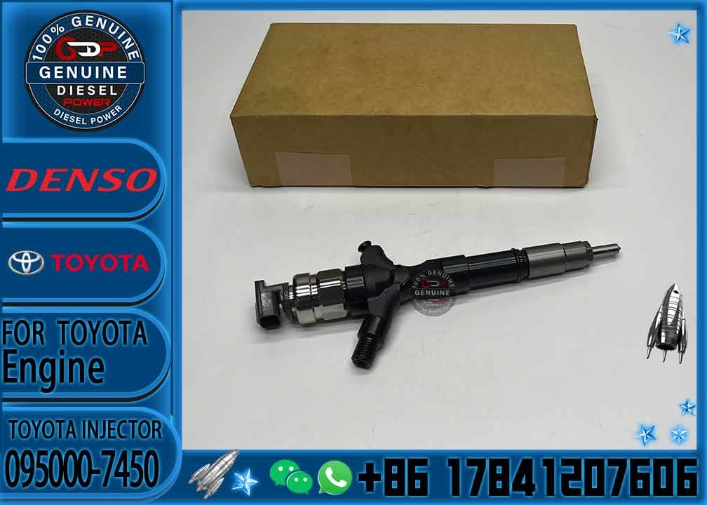 High Quality Common Rail Fuel Injector 095000-7450 095000-7451 095000-7452 23670-39225 For TOYOTA 1KD-FTV Euro 4