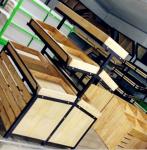 3 Tiers Collapsible Metal Wooden Display Rack For Retail Shop ISO9001