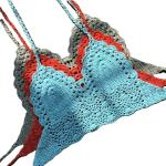 Niris Lingerie New Fashion Knit Crochet Cami Women Bralette Halter Neck Crop