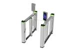 Tempered Glass SS304 0.4S Fastlane Pedestrian Barrier Gate