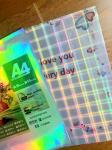 Inkjet Printable Waterproof Holographic Hologram Sticker Paper For Self Adhesive