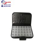 Wallet Pocket Pill Dispenser Box Case Organizer Container Medicine PU Cover 28