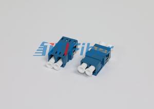 Wholesale ABS Blue Color LC / APC Single Fiber Optic Adapter , High Return Loss from china suppliers